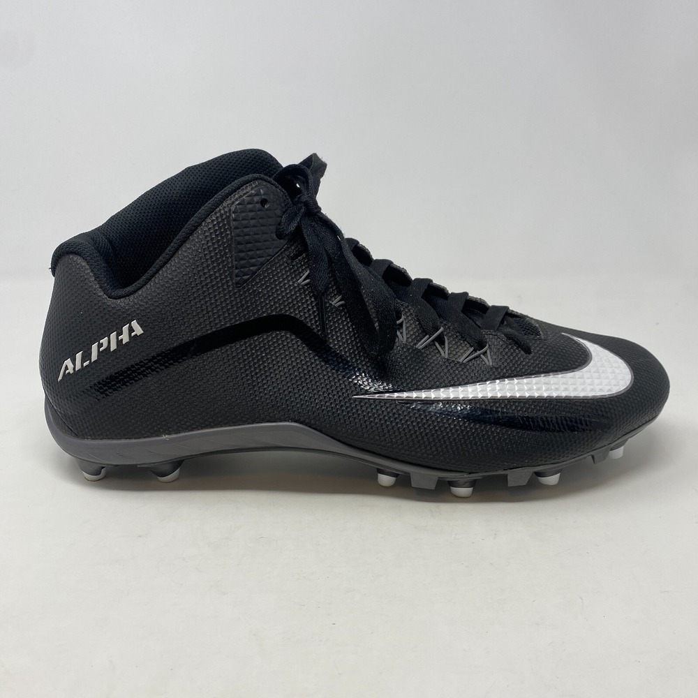 Nike Alpha Pro 2 Mid TD Football Cleats 719927-010 MSRP $95 Men's Size 15